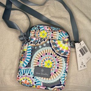 Vera Bradley Sunny Medallion Lighten Up RFID Mini Hipster Crossbody Bag